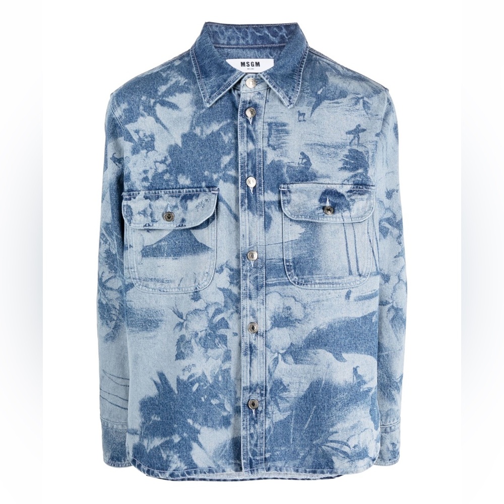 MSGM Milano Camicia Denim Shirt